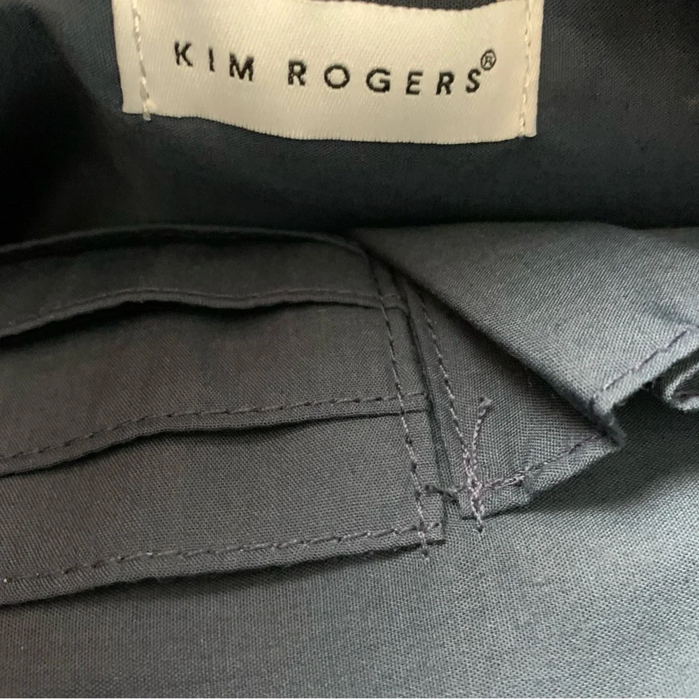 Kim Rogers Denim Tote Bag Christmas Themed Applique Embroidered New With Tag Vtg